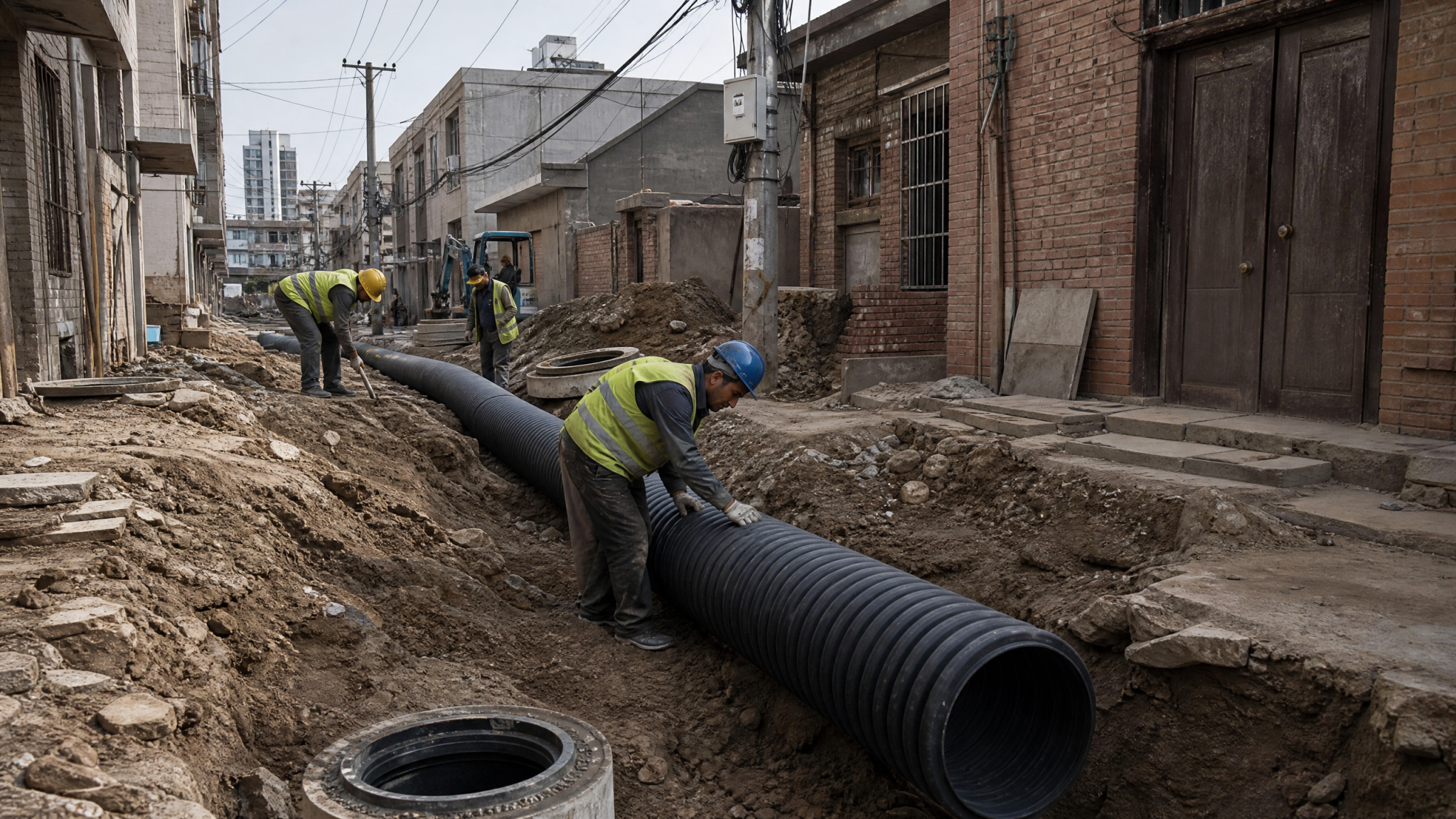 银川老城区排水管网改造直接跳过了球墨铸铁管——不是预算不够，是一二线城市已经替中西部交过了15年内衬翻新的学费