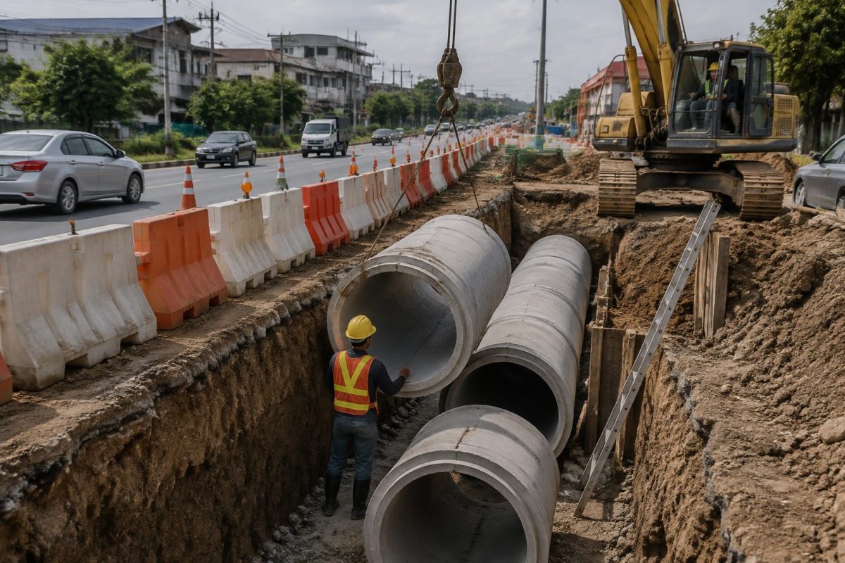 道路改造：封路三周排水怎么倒排