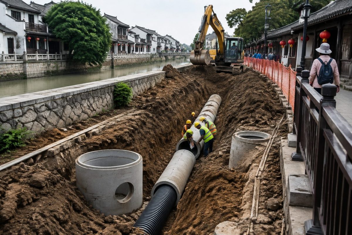 凤凰沿河排口与老城区排水：污水截流、雨水通道为何必须在接口处分开