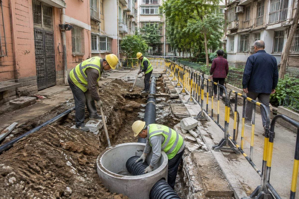 华容两批老旧小区改造：楼栋、庭院与道路恢复之间的管网隐蔽工程怎么留证