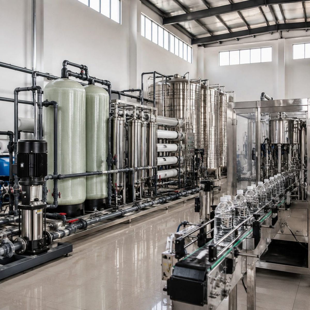 道县年产1.2万吨饮用水项目进入施工图设计：水处理设备之外，厂区管网接口如何提前校准