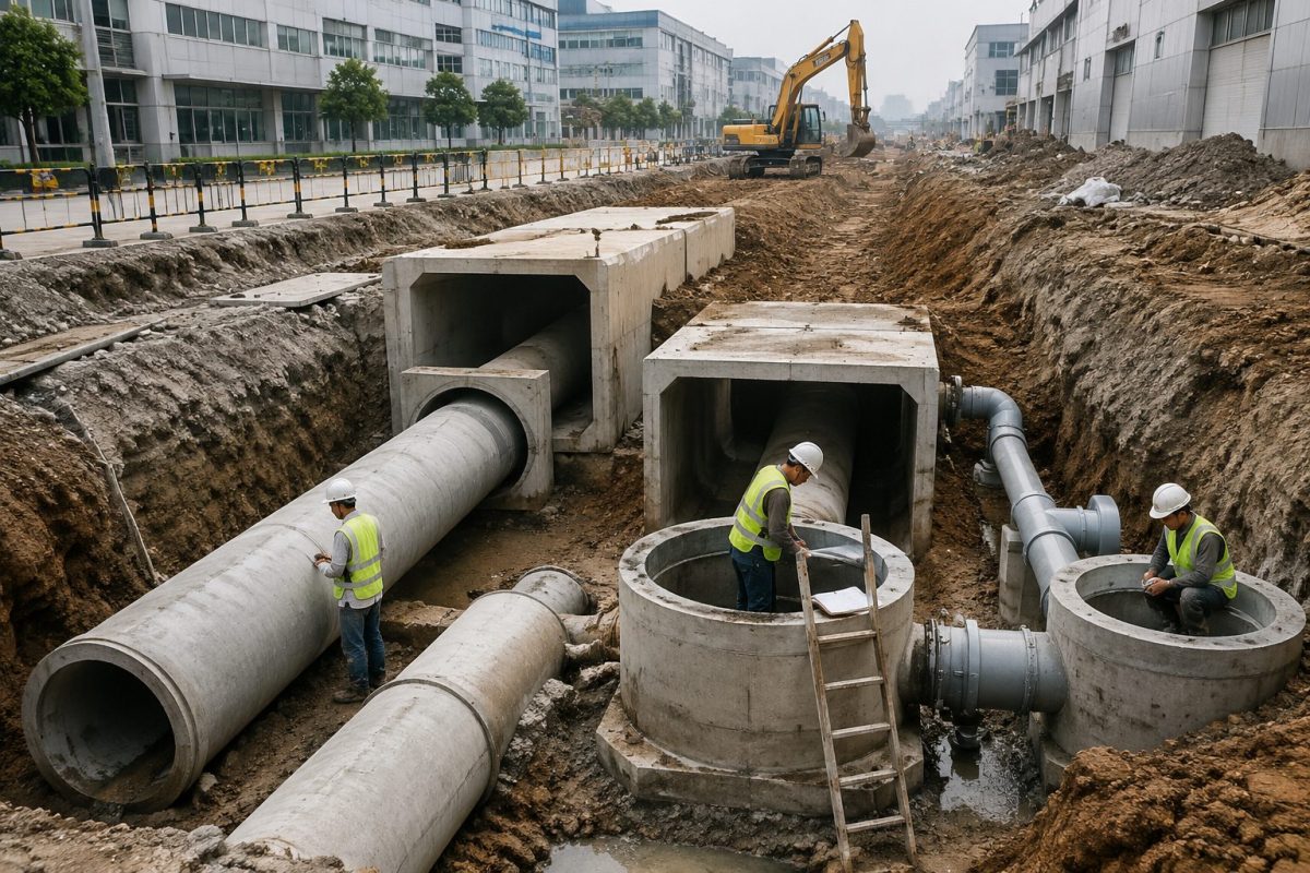 邵东印刷产业园雨污分流：旧管转污水、新管接下游，怎样守住每一个接点