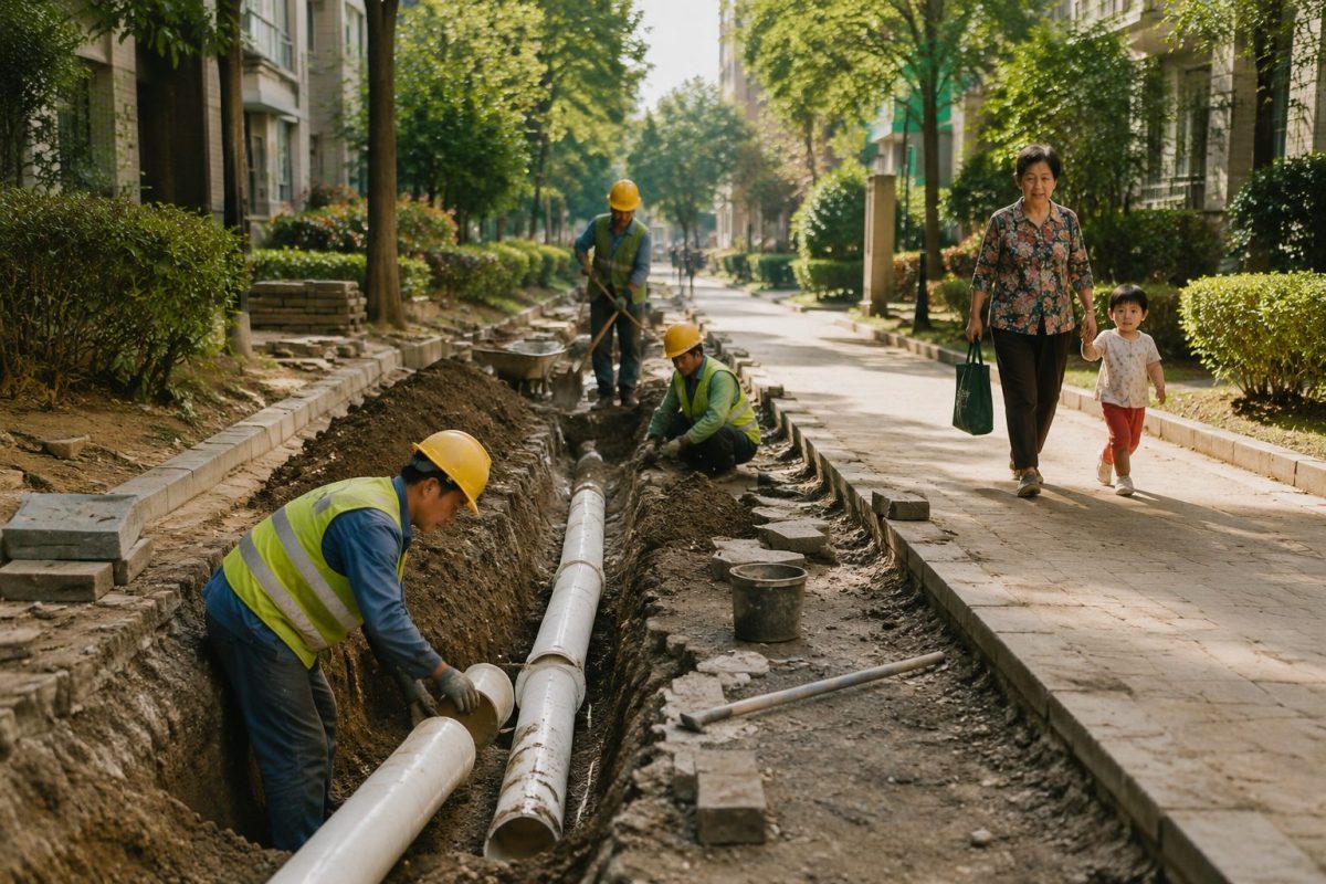 双峰31个老旧小区改造：给排水埋进地下后，路面为何不能急着先完工