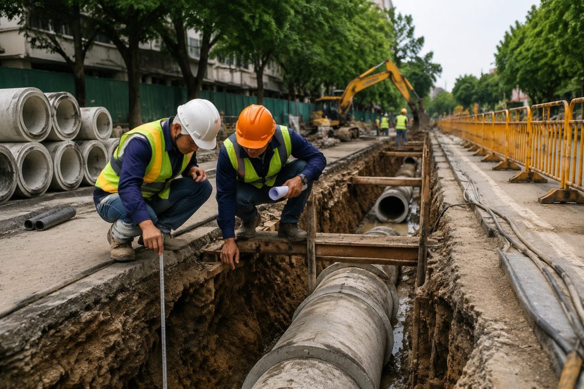 扬州文汇路地下管网改造启动：道路施工如何先把管线接口排清楚