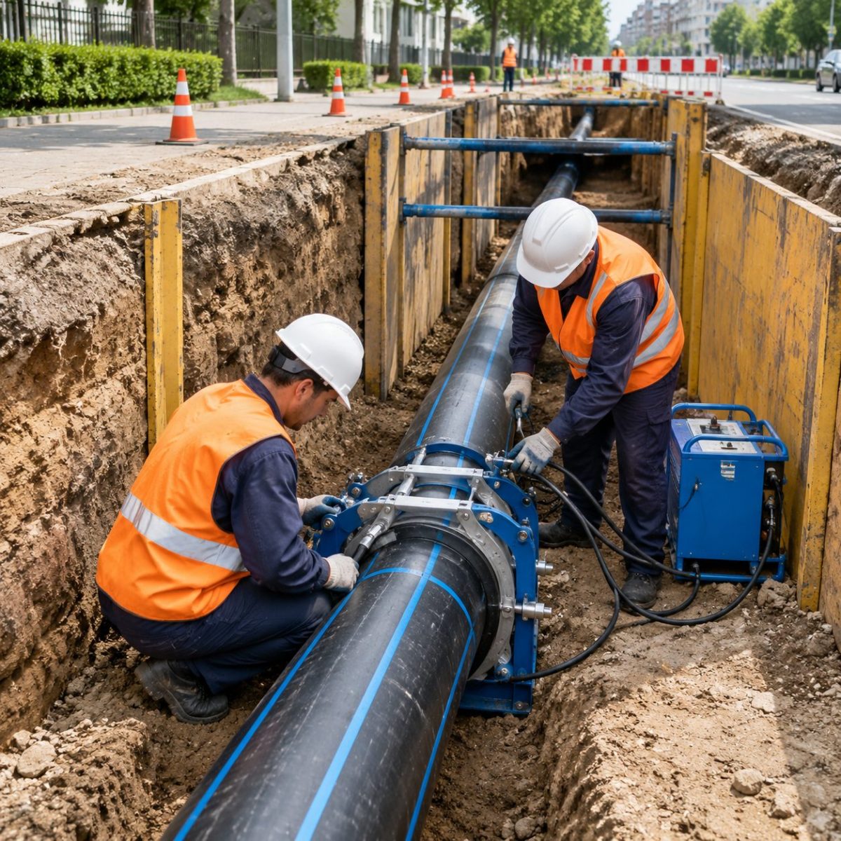 静冈滨松供水干管破裂浊水治理实践：高延展PE100管抵御地基剪切开裂工法